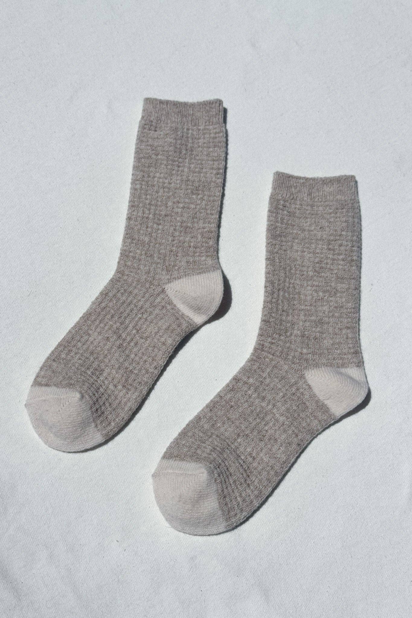 Wool Waffled Socks - Dear John