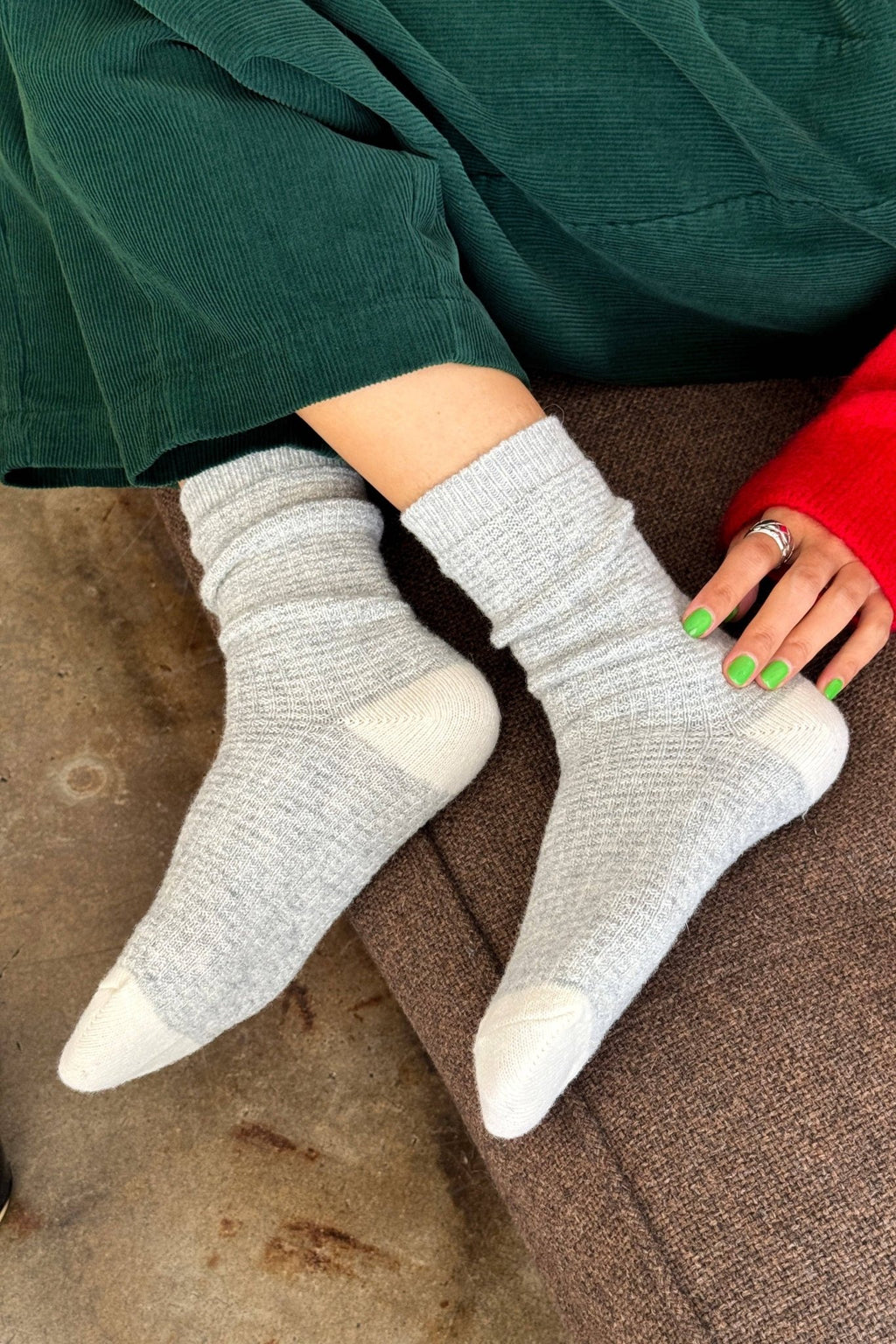 Wool Waffled Socks - Dear John