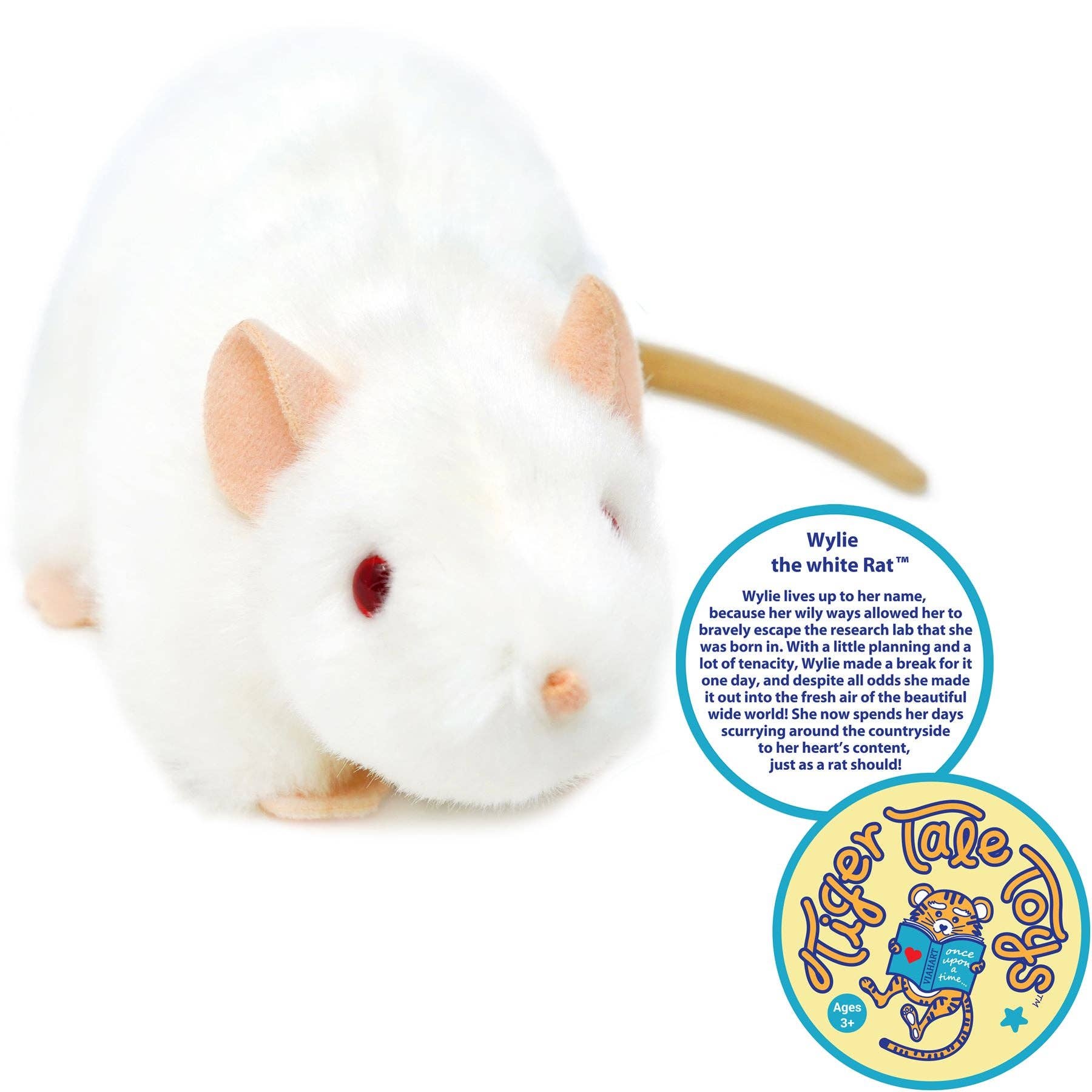 Wylie the White Rat — 7" Stuffed Animal Plush - Dear John