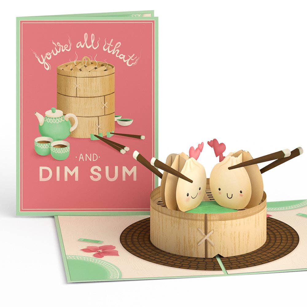 You're All That and Dim Sum 5x7" Pop - Up Card - Dear John