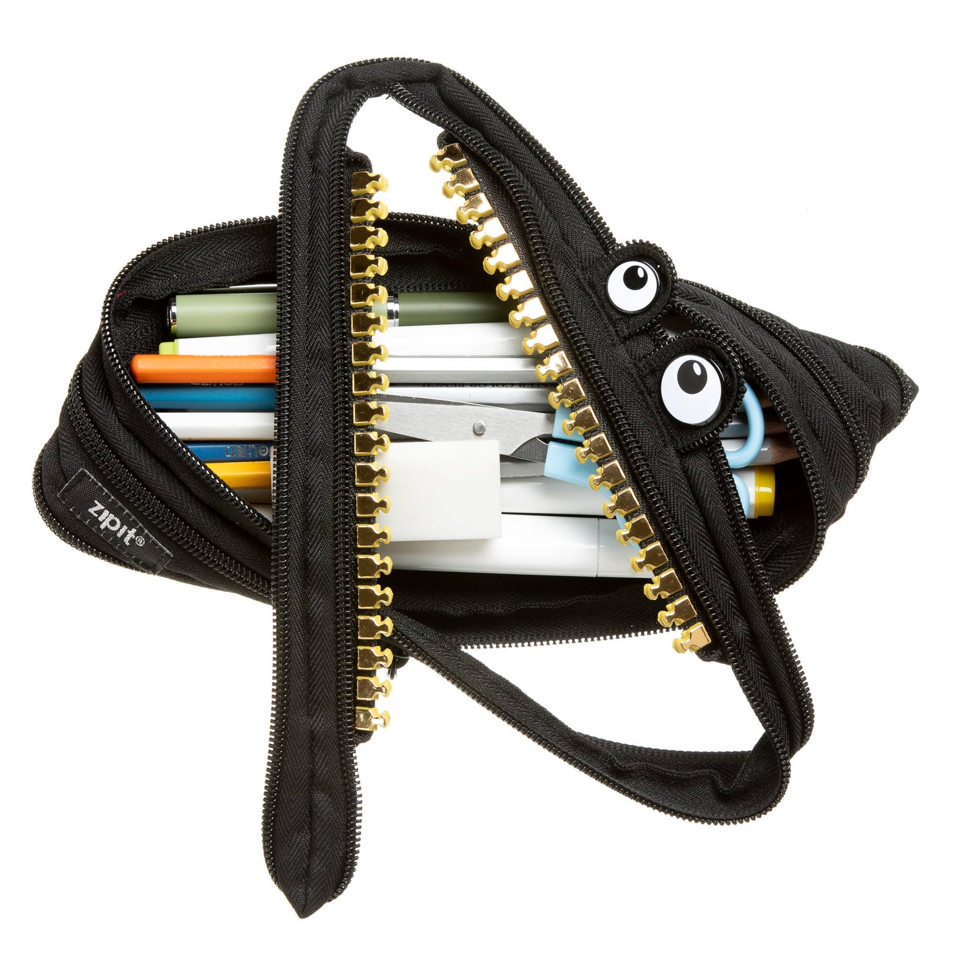 ZIPIT - ZIPIT Grillz Monster Pencil Case, Black - Dear John