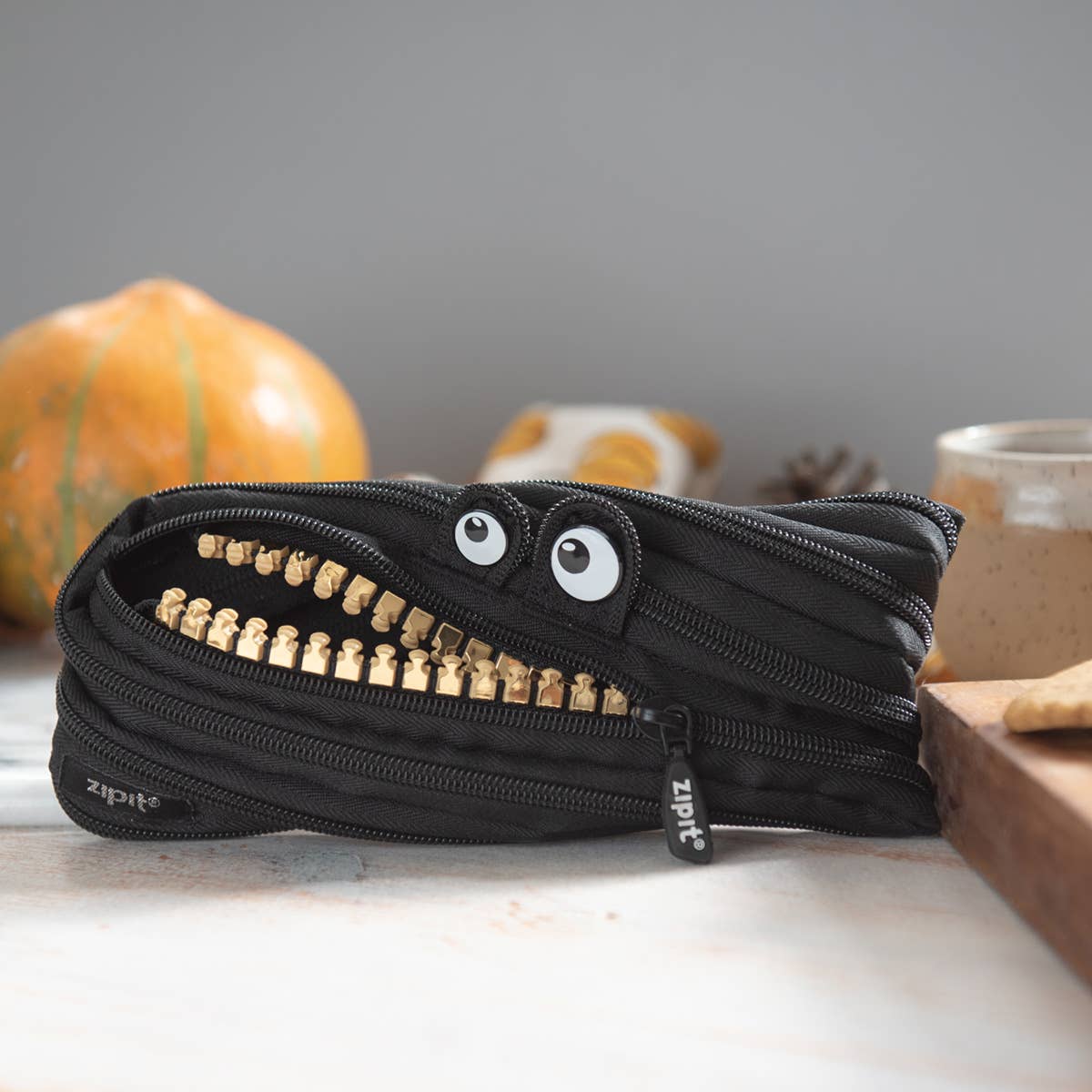 ZIPIT - ZIPIT Grillz Monster Pencil Case, Black - Dear John