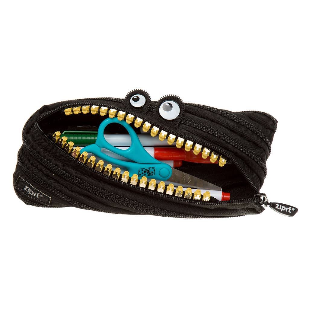 ZIPIT - ZIPIT Grillz Monster Pencil Case, Black - Dear John